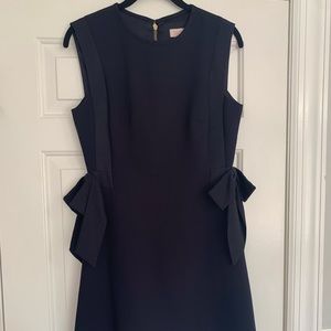 Ted baker navy bow detail a-line dress
